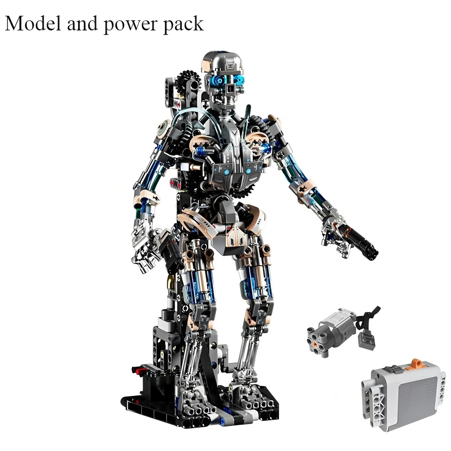 Skeleton Robot Building Block Model, Mechanical Assembly Building Blocks, Children's Building Block Toys, Children's DIY Gifts