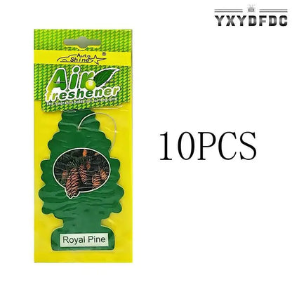 3-80pcs Christmas Tree Car Air Freshener Natural Aromatherapy Tea Paper Hanging Perfume Vanilla Auto Parts Interior
