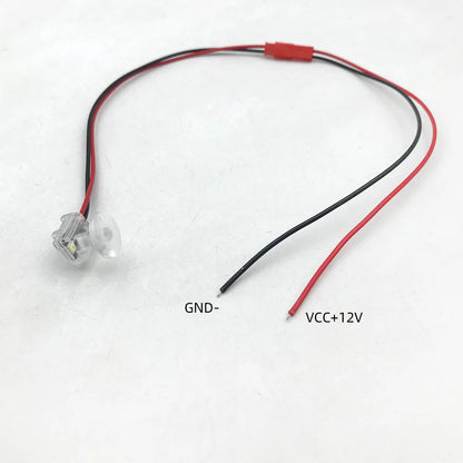 12V 4PCS Car Door Bowl LED Light Concealed Installation Mushroom Head Interior Handle Ambient Decorative Lamp Car Accessories
