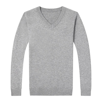 2025 High Quality New Fashion Brand Woolen Knit Pullover V Neck Sweater Black For Men Autum Winter  Casual Jumper Men Clothes