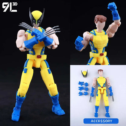 9L3D Printed Lucky Dummy 13 Spider-Man 3D Printed Action Figure, Multi-Jointed Poseable Anime Model, Collectible Gift for Fans