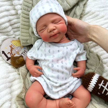 20Inch Open Mouth Pascale Full Soft Body Silicone Reborn Baby Lifelike Skin Veins Doll Anatomically Correct for Gift