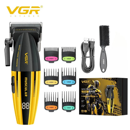VGR Hair Trimmer Professional Hair Clippers Electric Trimmer Adjustable Hair Cut Machine Metal Clippers and Trimmers Set V-285