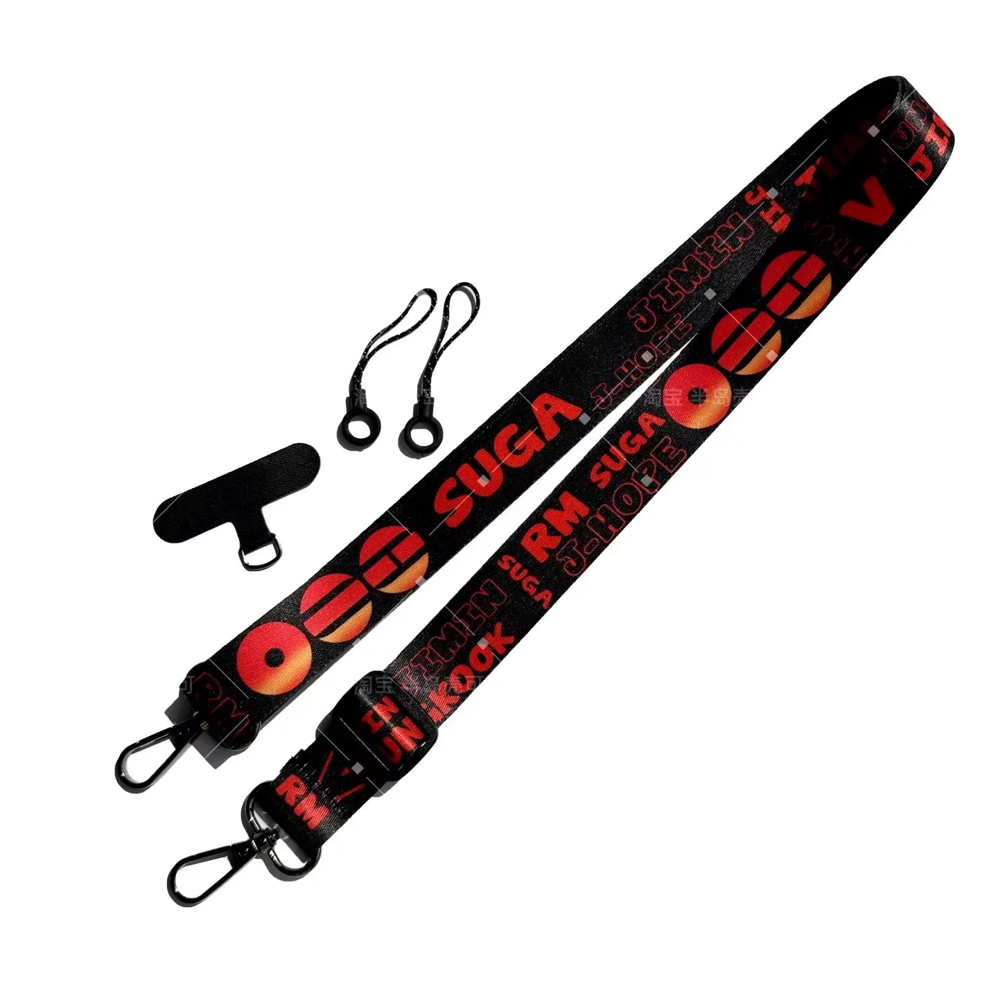 RJINHIT ARIRANG Crossbody Lanyard Adjustable Shoulder Strap Kpop Light Stick Card Holder Bead Chain Fan Concert Merch Gifts