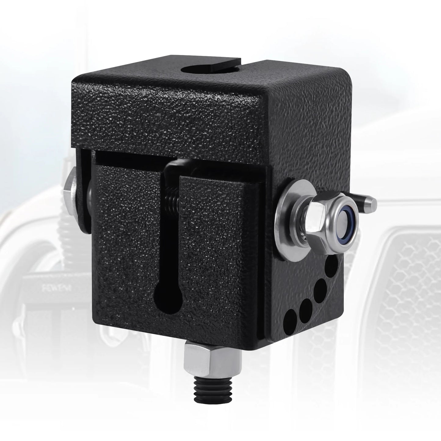 Heavy Duty UHF Radio Folding Bracket Mount Adjustable Fold Down Bull Bar Mount Holder for Car Off-Road SUV Vehicle Accessories