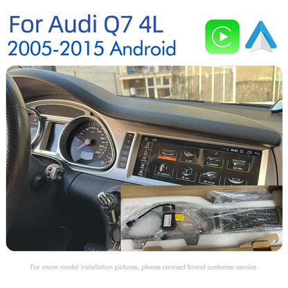 Android 14 8+128GB CarPlay For Audi Q7 4L 2005-2015 MMI 2G 3G GPS Car Multimedia Player Navigation Auto Radio Stereo DSP WIFI