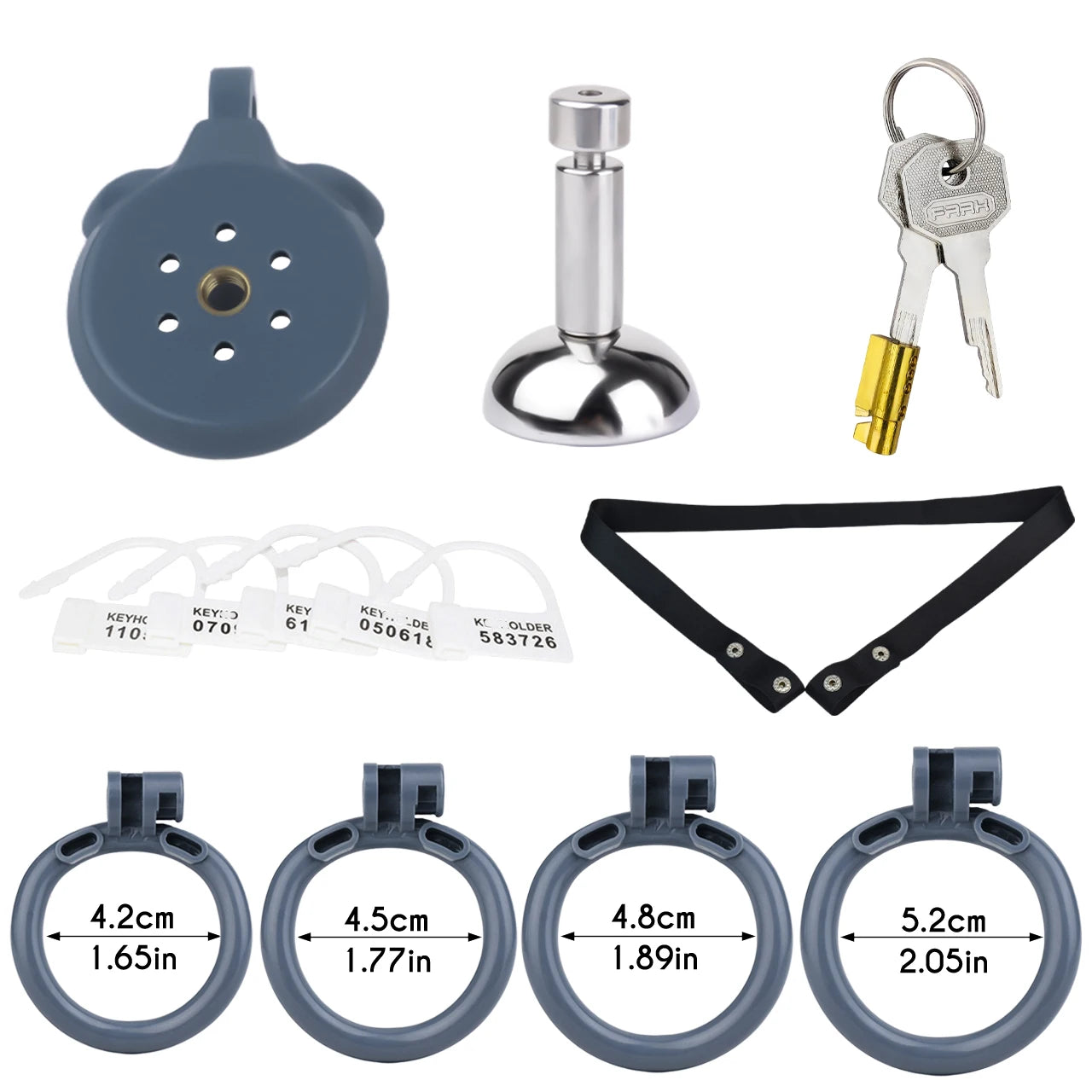 FRRK 4 Size Rings Resin Sissies Urethral Inverted Male Chastity Cage With Metal Urine Catheter 정조대 Penis Lock BDSM Men's Sex Toy