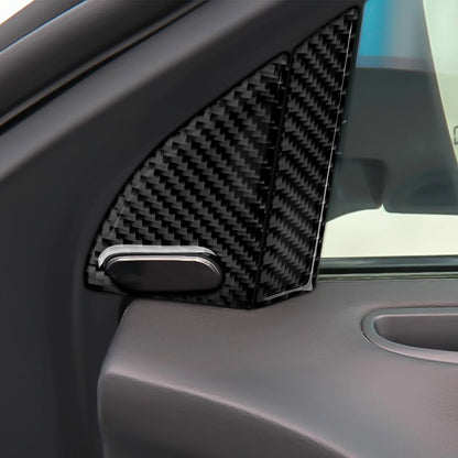 For Chrysler 300 (2011-2014) Car Center Console Gear Shift Panel Steering Wheel Cover Carbon Fiber Interior Sticker Accessories