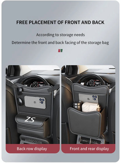 Car Organizer For MG ZS Seat Storage Box Car Hanging Storage Bag Tissue Box Car Stowing Tidying Storage Pocket