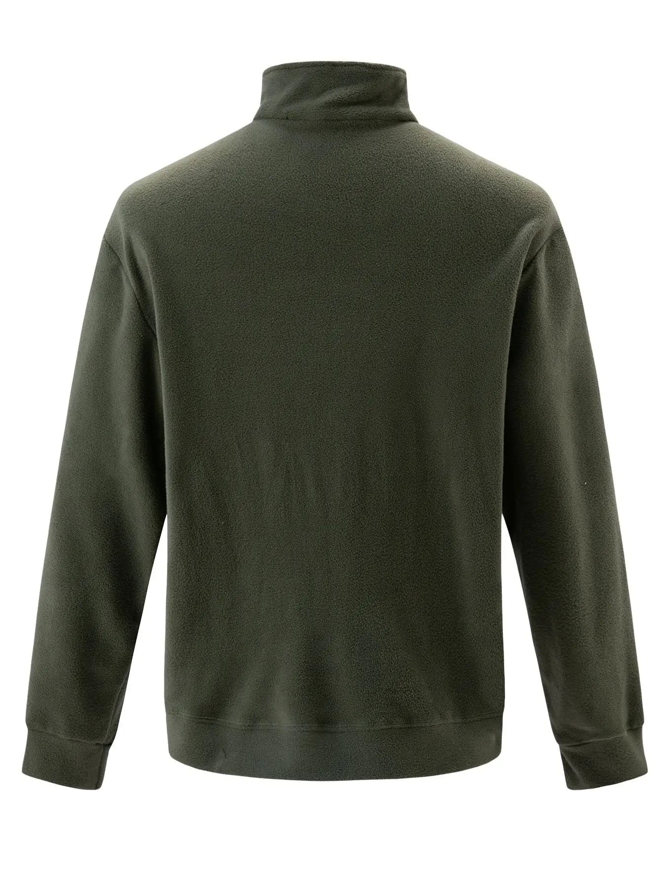 Quality thickened fleece men's long sleeved zipper collar pullover sweater men's sportswear soft shell men's jacket
