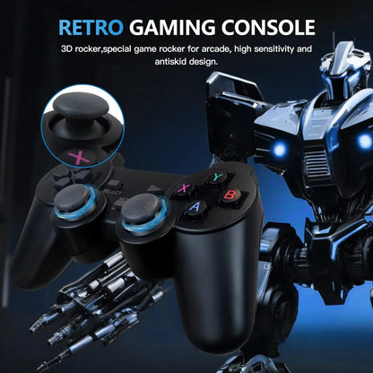 Retro Video Game Console 4K Game Stick TV HD Built-in 20000+ Games 64G Retro Handheld Game Player Wireless Controller Gamepad