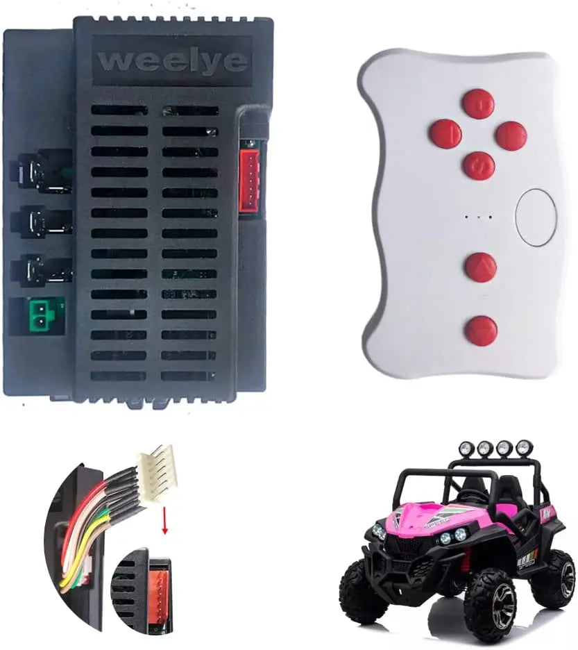 Weelye 24V RX30 Children's Electric Car Bluetooth Remote Control Receiver 2.4G 24V RX74 Baby Ride on Car Control Box Upgrade