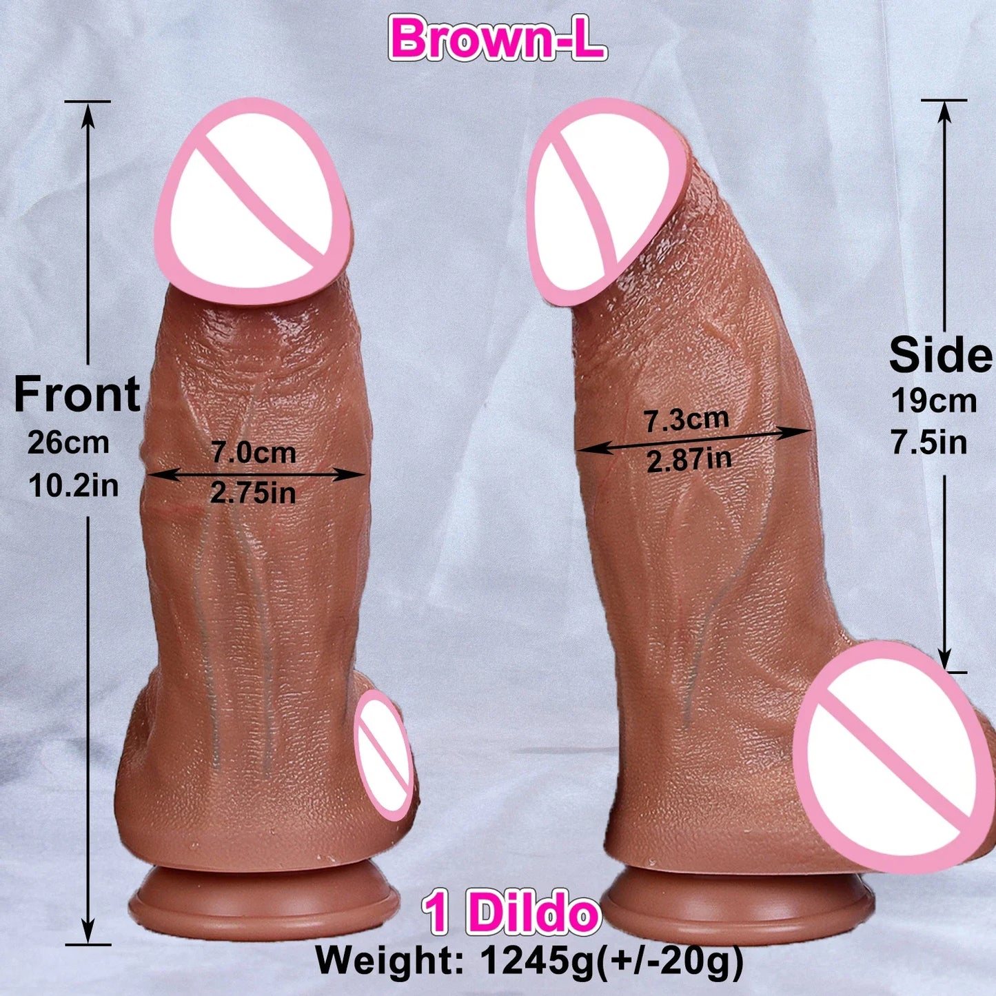 4 Sizes Realistic XXL Thick Penis Soft Silicone Dildo Male Genitals Vaginal Masturbation Suction Cup Dick Woman Anal Sex Toys