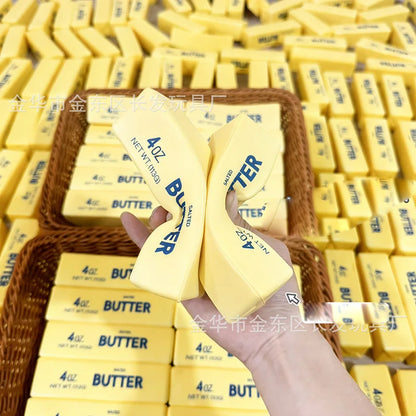 13x3x3cm Squishy Soap Anti-Stress Toy Simulated Butter Stress-Relieving Fidget Toy Squishy Ball Relaxing Gift Party Favor