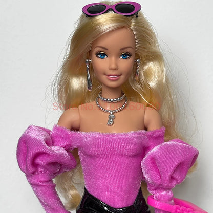 Barbie 2026 Authentic Deluxe Fashion Collection Black Pink Shining Lace Articulated Superstar Face Sculpt Rare Collectible Gift