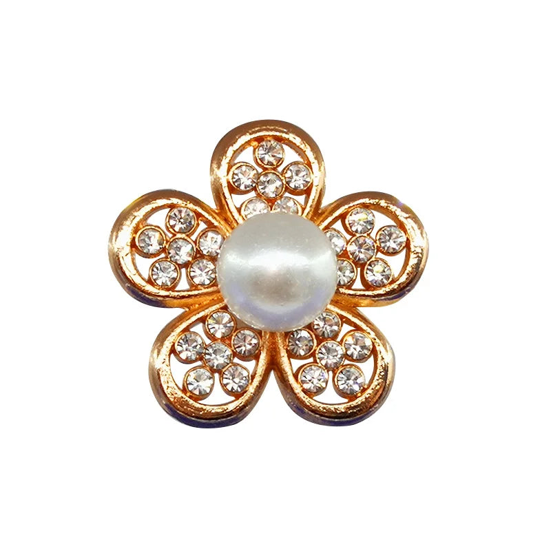 1pcs Designer Golden Crown Metal Shoe Charms Sea Star Shell Luxury Decorations for Shoe Accessorie Heart Pins for Women Girls