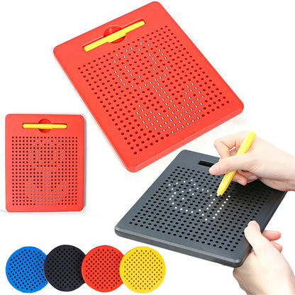 Magnetic Drawing Board Magnetized Board For Children Travel Activities Montessori Education Toy Magnet Ball Pad Magnetic Stylus