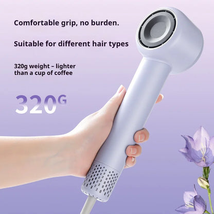 Leafless High Speed Hair Dryer, 110000RPM Negative Ion Hair Care, Smart Temp Control Quiet Fast Drying Blow Dryer