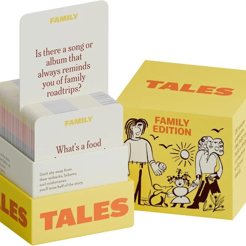 TALES Communication Question-and-answer Card Couples Dating Family Gathering Chatting Interactive Board Game Card.