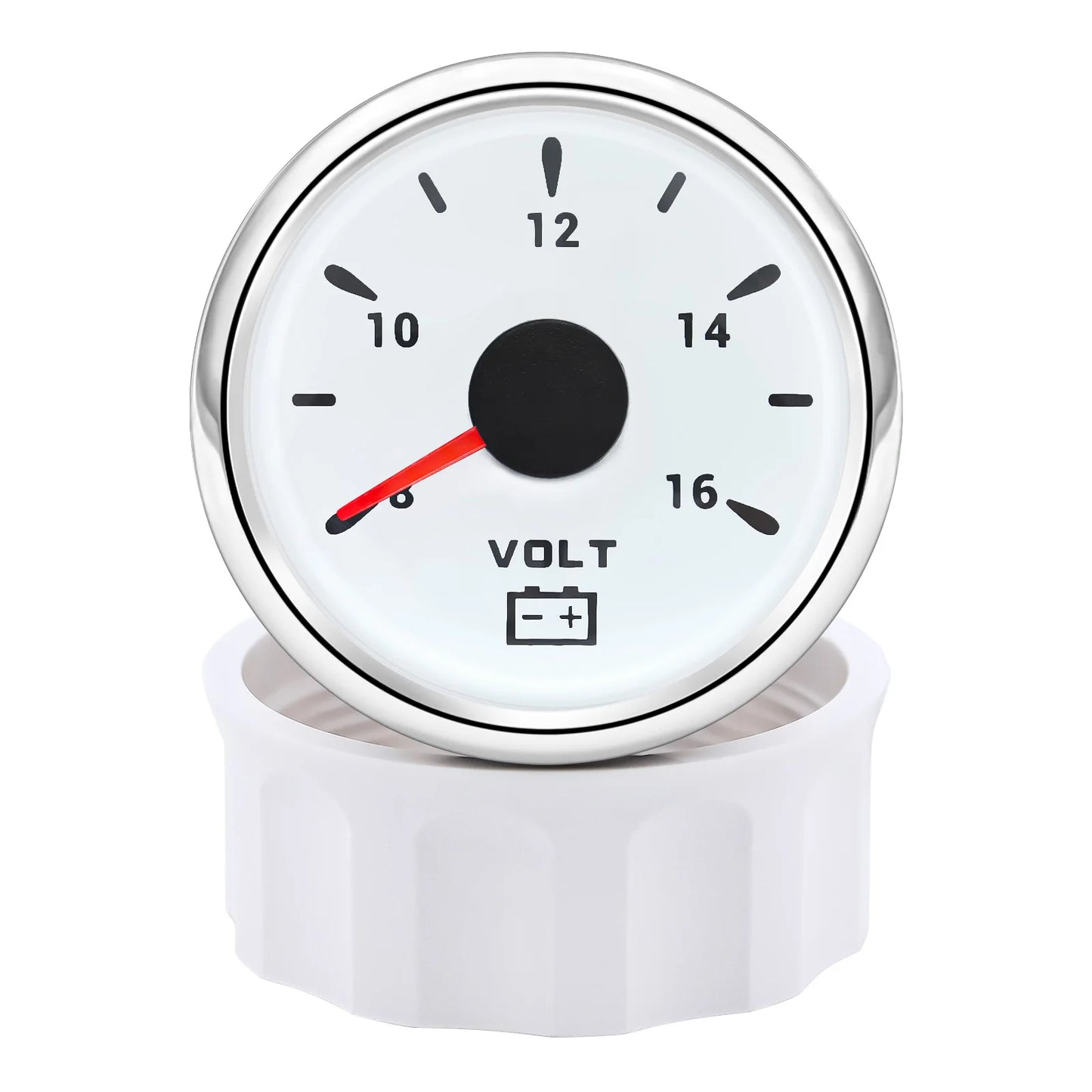 Universal 52mm volt meter Marine Auto Voltmeter 8-16V Waterproof Gauge For Motorcycle Car Boat Automobile With 7 Color Backlight