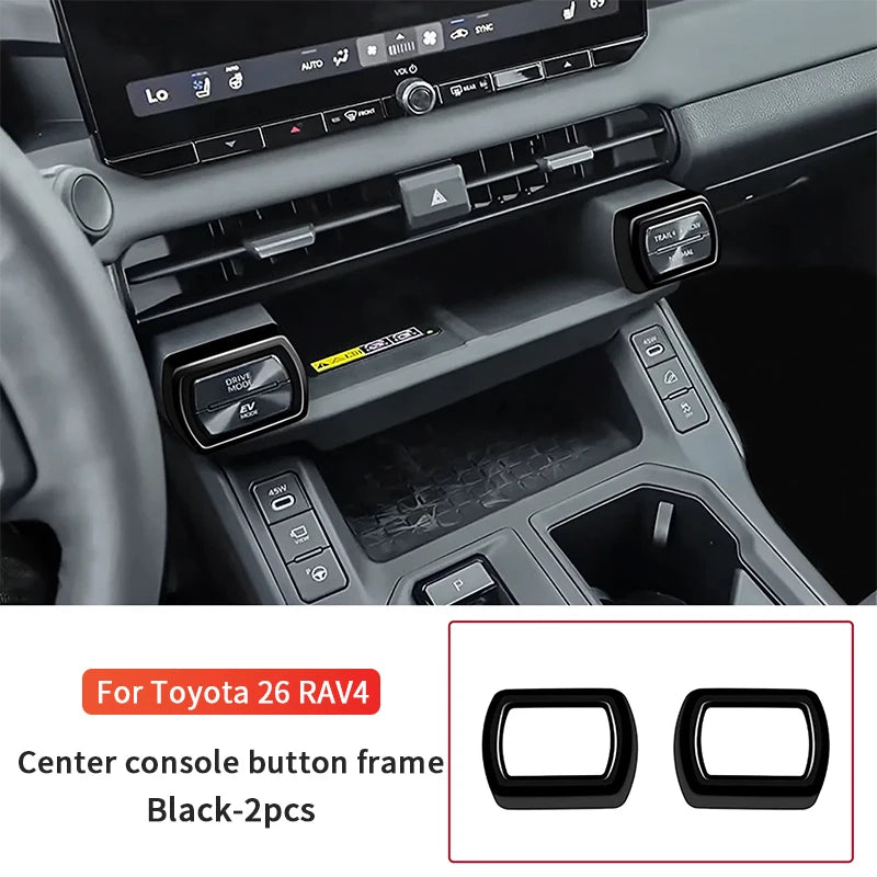 For Toyota RAV4 XA60 2026 ABS Red Gear Shift Cover Trim Central Control Strip Air Outlet Trim Interior Decoration Accessories