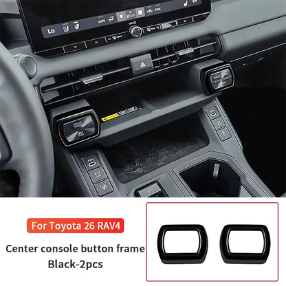 For Toyota RAV4 XA60 2026 ABS Red Gear Shift Cover Trim Central Control Strip Air Outlet Trim Interior Decoration Accessories