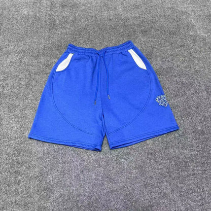 Mertra American Street Style Embroidered Logo Men's And Women's Loose Straight Leg Short Pants Casual Summer Color Block Shorts