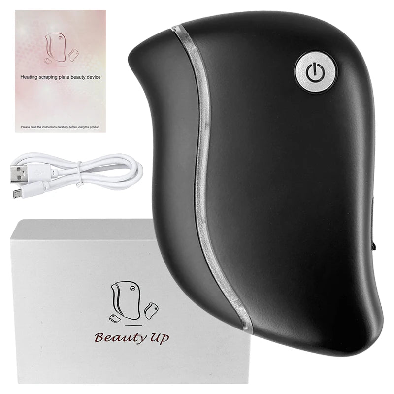 4 in 1 Electric Facial Scraping massager Heat Vibration Sculpting Tightening Anti-Aging Wrinkles Face Puffiness Relief skin care