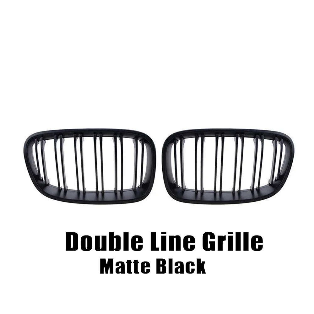 XVIP Car Front Grille Grills Gloss Black for BMW 1 Series F20 m140i 118d F21 2012-2014 Front Diamonds Style Grille Accessories