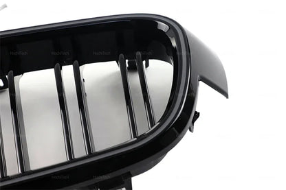 LED Light Front Bumper Racing Grille Grill For BMW 3 Series F30 F31 320i 330i 335i 2012-2019 1 Pair Gloss Black Kidney Grills