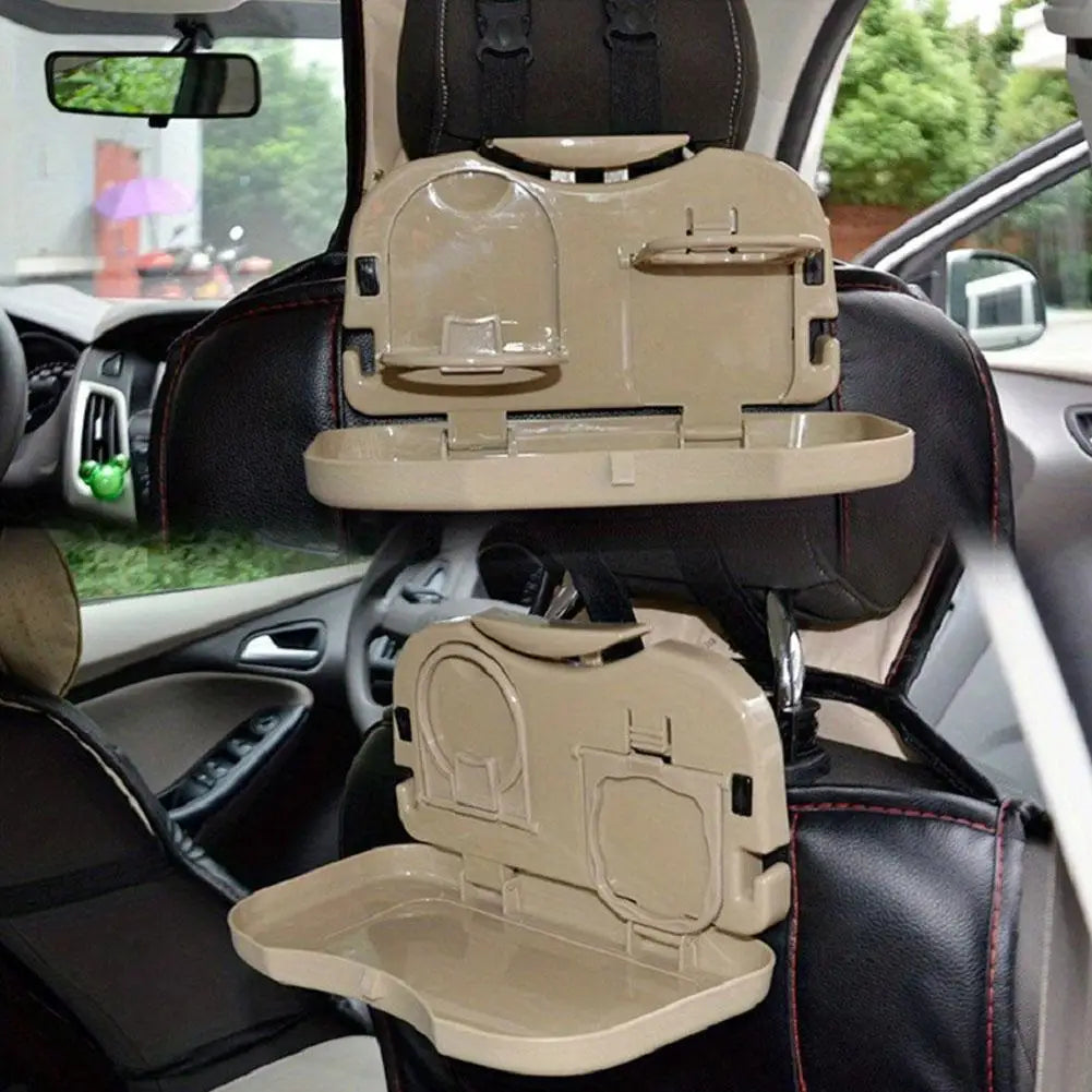 Car Mini Desk Handle Table Seat Back Holder Folding Meal Tray Drink Cup Coffee Stand Storage Case Off Road 4x4 Auto Accessories