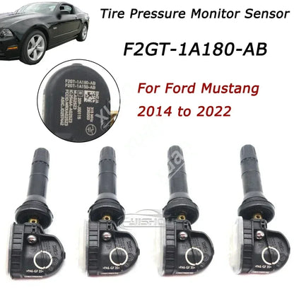 TPMS F2GT-1A180-AB Tire Pressure Sensor 4PCS F2GZ1A189A Fits For Ford Mustang 2014-10 to 2022-10 315MHZ New