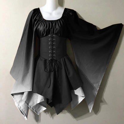 British Style Long Sleeve Sved Dress Women's Era Fashion Elegant Citywalk Gown Other Fabric Other Composition Winter Season