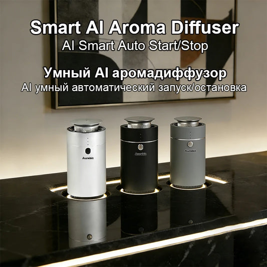 Professional Essential Oil Aroma Diffuser Smart Timer Quiet Fast Deodorization AI Auto Sensing 80m³ Coverage for Home Car