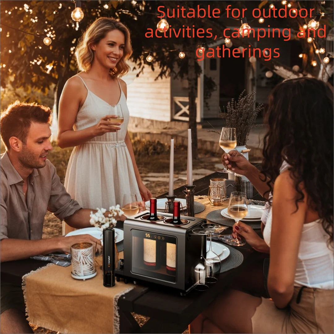 Constant Mini Electric Wine Chiller Semiconductor Cooling  All-in-1 Set Bottle Cooler