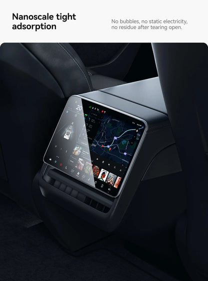 YZ Tempered Glass Film Protector For Tesla Model 3/Y/YL Highland Juniper 2025-2026 Rear Row Center Control Screen Protective
