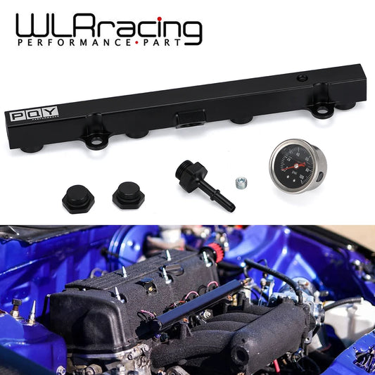 Aluminium K Series Heavy Fuel Rail Kit High Flow Injection Fuel Rail For Honda K20 K24 RSX Civic Si ,Integra EP3 With Oil Gauge