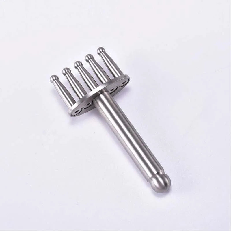Five-pronged round head Magnetic Fork Magnetic Point Meridian Massage Stick To Dredge Lymphatic Muscle Relaxation