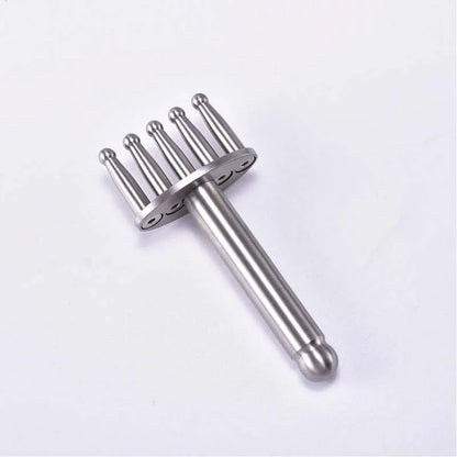 Five-pronged round head Magnetic Fork Magnetic Point Meridian Massage Stick To Dredge Lymphatic Muscle Relaxation