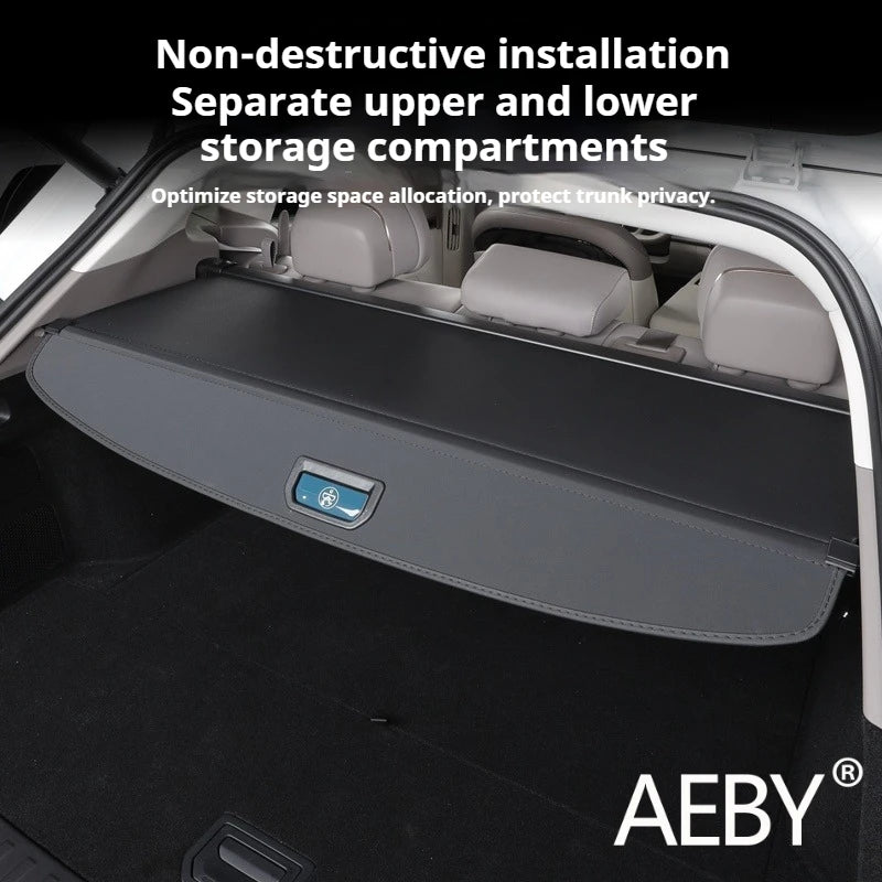 AEBY For ZEEKR 7X 2024 2025 Cargo Cover Trunk Shade Retractable Luggage Shelf Privacy Security Car Interior Accessories