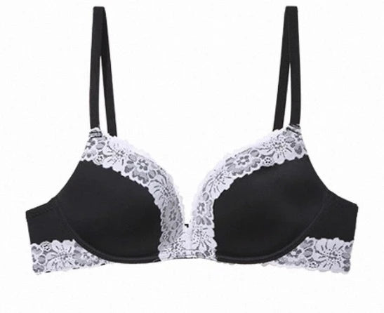 Ladies Comfort Gathering Wireless Bra A To C Cups, Soft Lace Alluring Style, Natural Bust Enhancement for Petite Figures, S-XL