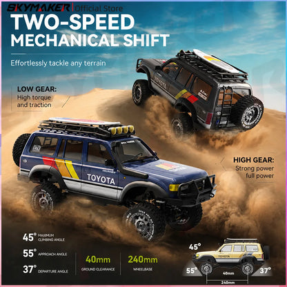 JXC LC80 4WD Brushed RC car  2.4GHz RTR 1/12 Electric Remote Control Electric Off-Road Climbing Car Model Cars Toys Gift
