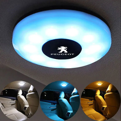 Car Interior Touch Dome Light LED Styling Night Light For Peugeot 206 207 307 407 408 308 607 508 3008 5008 Car Accessories