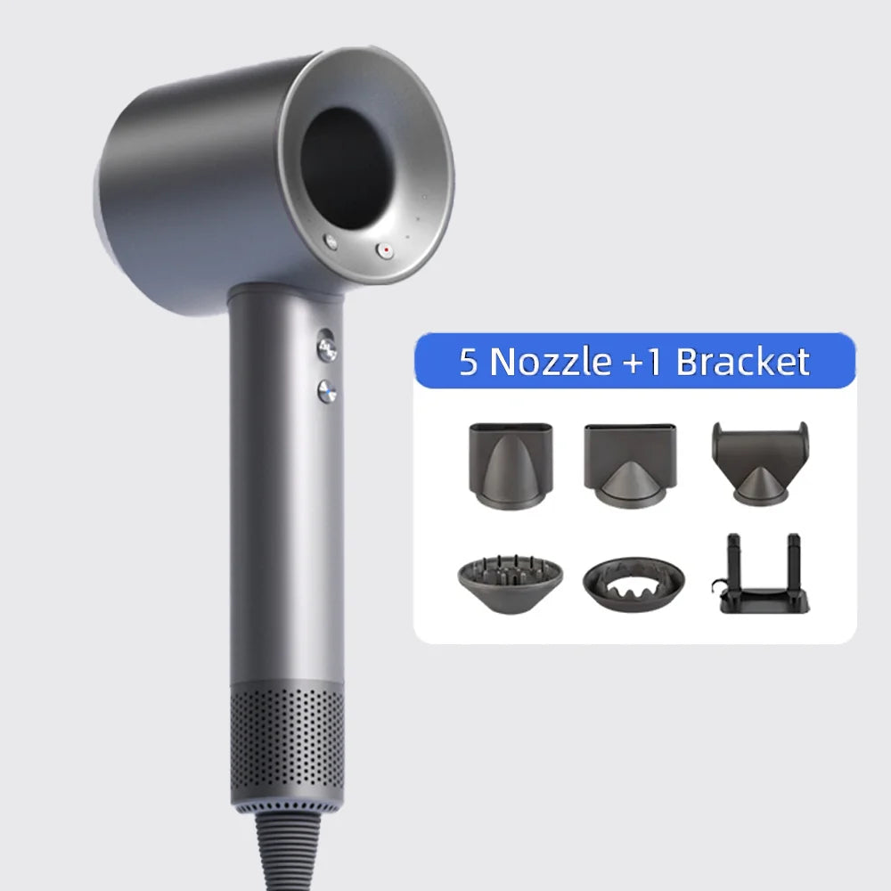 Compact Travel Hair Dryer with Folding Handle, Mini Lightweight Blow Dryer Dual Voltage, Quick Dry Portable Blowdryer for Home B