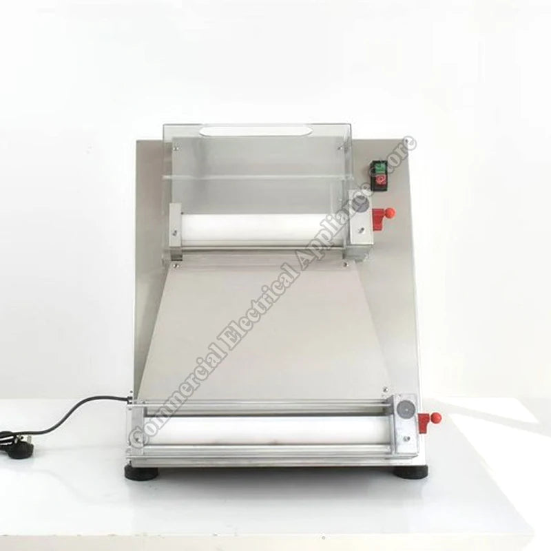 Electric Pizza Forming Machine Commercial Stainless Steel Bakery Bread Dough Former Roller Sheet Pressing Cake Maker
