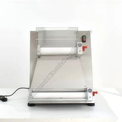 Electric Pizza Forming Machine Commercial Stainless Steel Bakery Bread Dough Former Roller Sheet Pressing Cake Maker