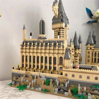 Creative Magic Castle Building Blocks with Light STEM Educational Toy Model Kit Desktop Decoration  Assembly Kit Gift for Kids