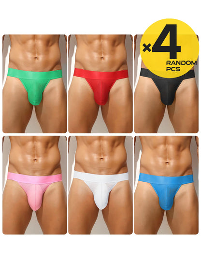 Man Bikini Underwear Modal Sexy Men Briefs U Convex Panties calzoncillos hombre cueca Underpants hombre Lingerie 2/3/4PCS S-XL