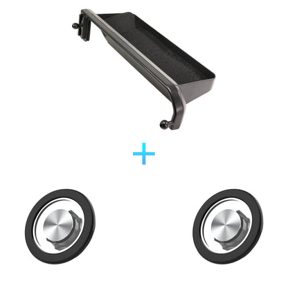 For Toyota Land Cruiser 250 Prado LC250 2024 2025 Double Phone Holder Car Multifunctional Storage Box Magsafe Wireless Charger