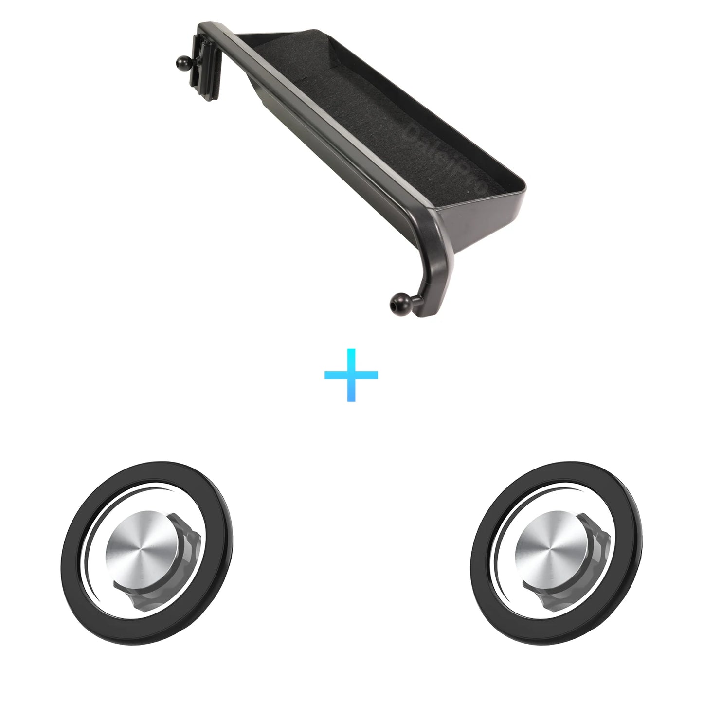 For Toyota Land Cruiser 250 Prado LC250 2024 2025 Double Phone Holder Car Multifunctional Storage Box Magsafe Wireless Charger
